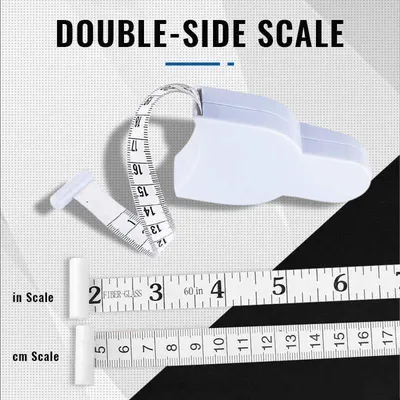 Self-tightening Measure Tape 150cm 60 Inch Body Waist Keep Fit Sewing Tailor Measurement Tools Automatic Telescopic Circle Ruler