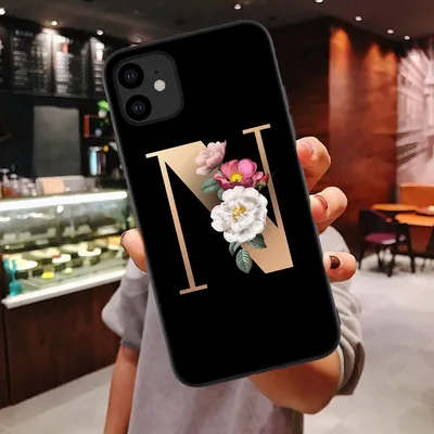 26 English Alphabet Silicone Phone Cases