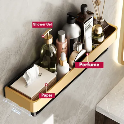 Bathroom Perforated Towel Storage Rack