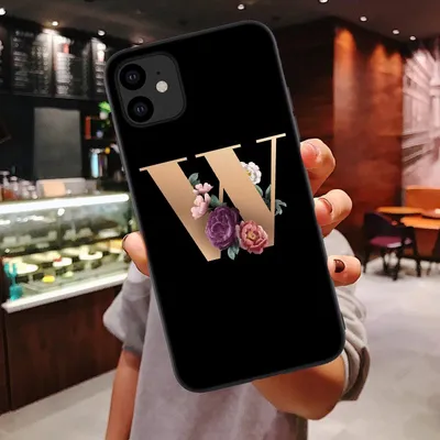 26 English Alphabet Silicone Phone Cases