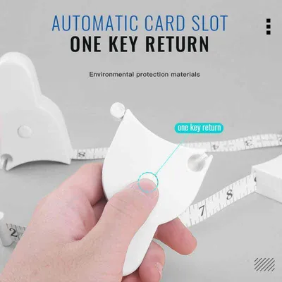 Self-tightening Measure Tape 150cm 60 Inch Body Waist Keep Fit Sewing Tailor Measurement Tools Automatic Telescopic Circle Ruler
