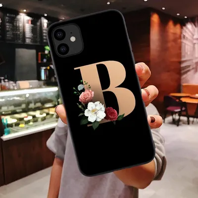 26 English Alphabet Silicone Phone Cases