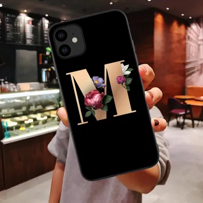 26 English Alphabet Silicone Phone Cases