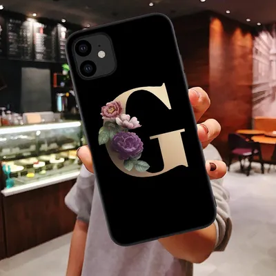26 English Alphabet Silicone Phone Cases