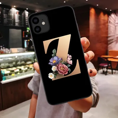 26 English Alphabet Silicone Phone Cases