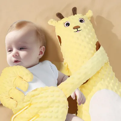 Infant Exhaust Pillow Hand Remote Controlled Soothing For Baby Sleep Cartoon Plush Toddler Comforting Hand