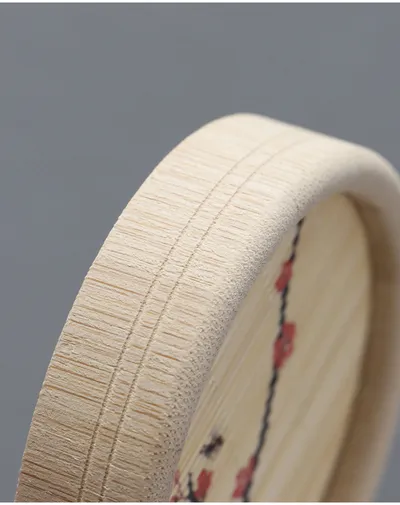 Chinese Retro Bamboo Mat-sided Teapot Cup Saucer