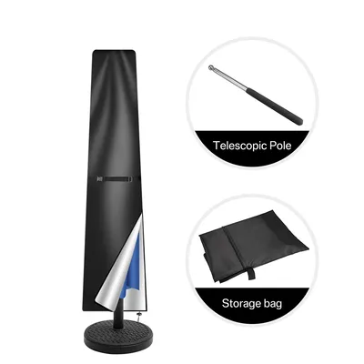 170 Cm Garden Parasol Cover Patio Umbrella Heavy Duty Waterproof Furniture Protector--30X22.5X2
