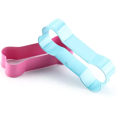 Colorful Stainless Steel Dog Bone Biscuit Mold
