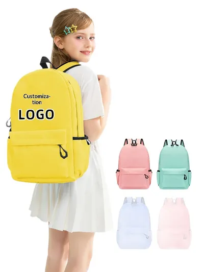 Customized Logo Printed Backpacks For Primary And Secondary School Students, Training Classes, Tutoring Bags, Gifts, Kindergarten Children's Leisure Backpacks