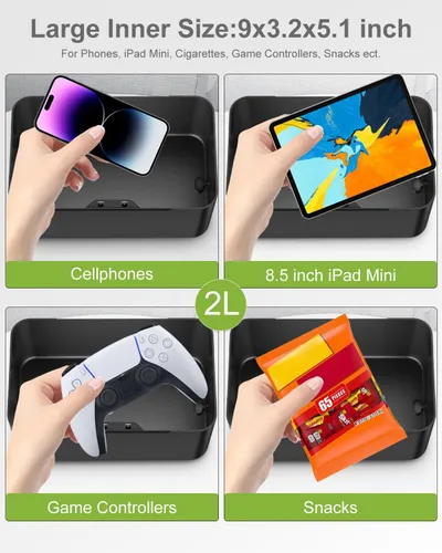 Portable Phone Lock Box With Timer For IPhone And Android Phones, Self-Control Timed Phone Jail Locker To Help Kids,Students, Adults Focus Back, Unplug From Phones Boost Your Mental Wellness