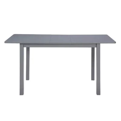 59 Extendable Dining Table, Modern House Dining Room Table For 4-8, Wooden Kitchen Table , Dining Room, Working Office, Home Living Room Furniture For Small Space, Dark Gray