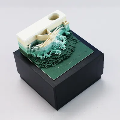 Hand Torn Paper Carving Sticky Notes Decoration Craft Souvenirs