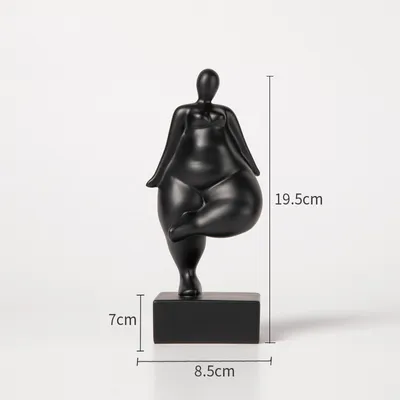 Modern Simple Fat Woman Abstract Figure Sculpture Home Living Room Hotel Window Crafts Furnishings