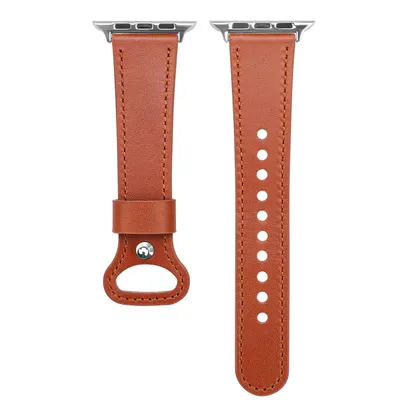 Watch Single Loop Shrinking Leather Strap