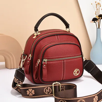 Versatile Crossbody Bag For Women Multi-zipper Design Shoulder Bags With Portable Fashion Handbags