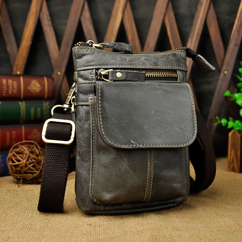 Casual leather retro wear belt multifunctional shoulder bag