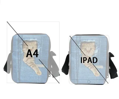 Customized Image Vintage Anime Punk Printing Cool Small Messenger Bags Shoulder Bag Boys Crossbody Bags
