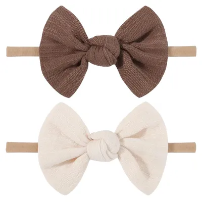 Soft Headbands Baby Girls Nylon Headband With Hair Bow Hairbands Hair Accessories For Newborn Infant Toddler Kids
