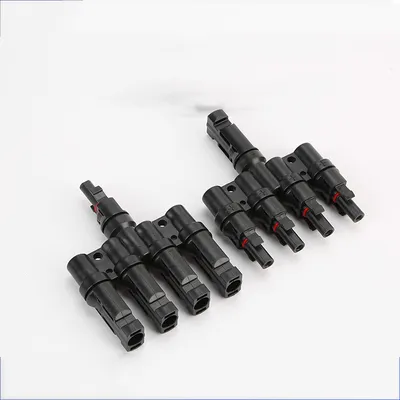 Solar T-type five way photovoltaic connector