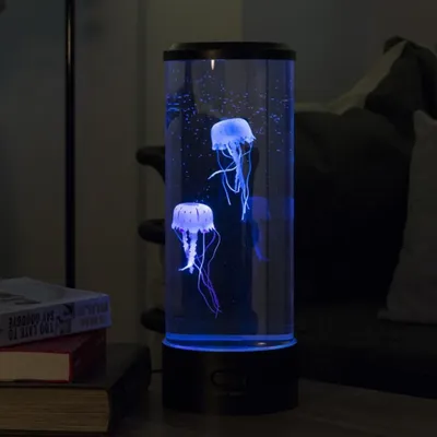 LED Jellyfish Aquarium Lamp Night Light USB Powered