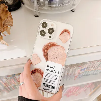 Creative Bread Holder Silicone Phone Case