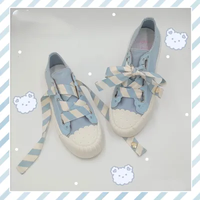 Small Cookie Canvas Shoes Sheep Puffs Lolita Original Wild Biscuit Shoes