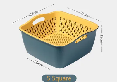 A basket for washing vegetables and fruit