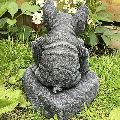 Dog Welcome Words Watch Dog Resin Crafts Decoration Courtyard Decoration Micro Landscape