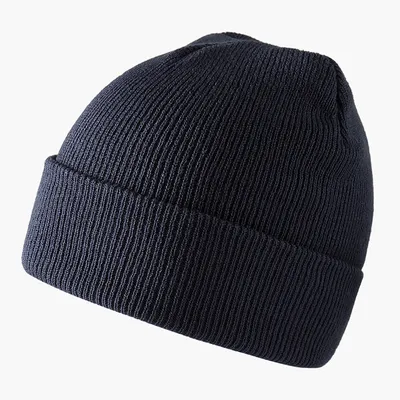 The new knitted woolen hat is thick and warm in solid color