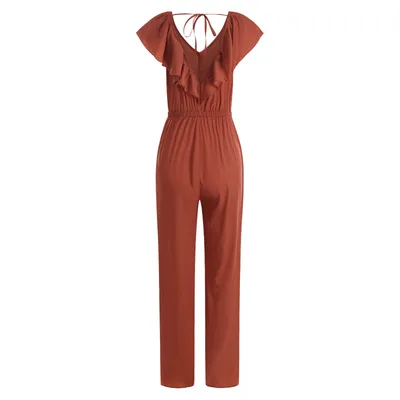 European And American Women's Fashion Slim Waist Jumpsuit