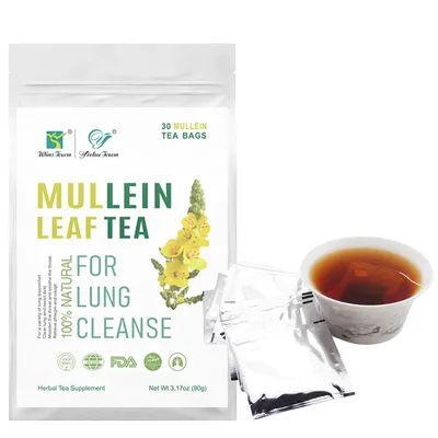 Hairy Flower Tea,Natural Herbal Tea,Mullein Leaf Tea, 30 Bags