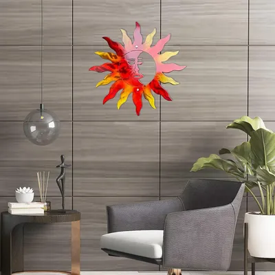 Metal Sun Iron Craft Indoor And Outdoor Decoration