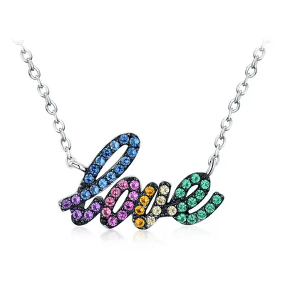 Full Rhinestone Necklace Mixed Color Rhinestones