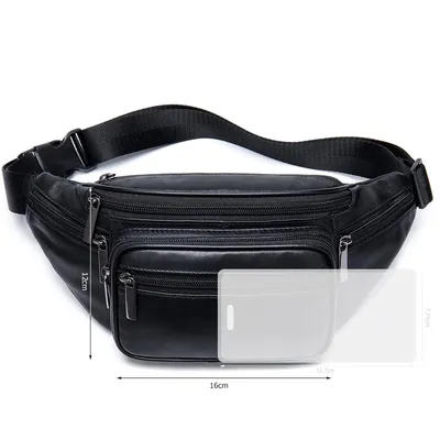 Sheepskin Outdoor Portable Chest Waist Bag