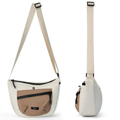Women's Solid Color Crossbody Bag Fashionable Large Capacity Shoulder Bag For Work School Casual