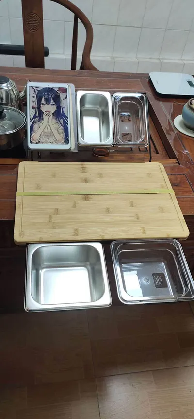 Vegetable Kitchen Cutting Board With Trays Storage Box Smooth Multifunction Practical Fruit Meat Bamboo Food Chopping Board