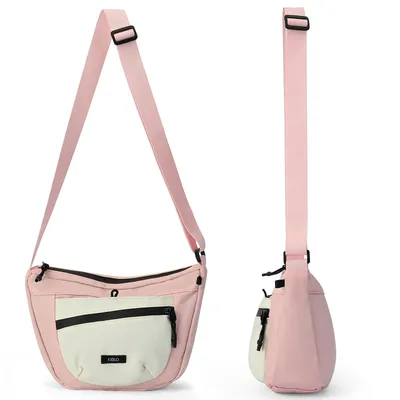Women's Solid Color Crossbody Bag Fashionable Large Capacity Shoulder Bag For Work School Casual