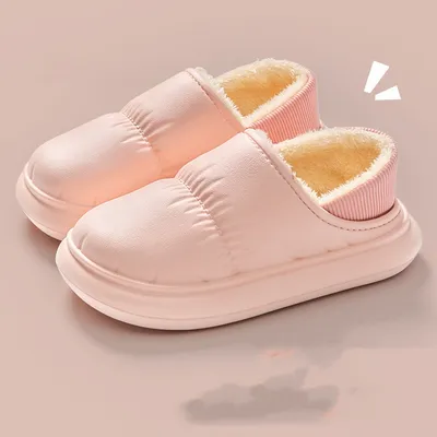 Waterproof Cotton Shoes For Women's Winter Bag And Household Use