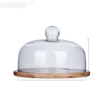 Cake Glass Cover Bread Transparent Cover Dust Cover