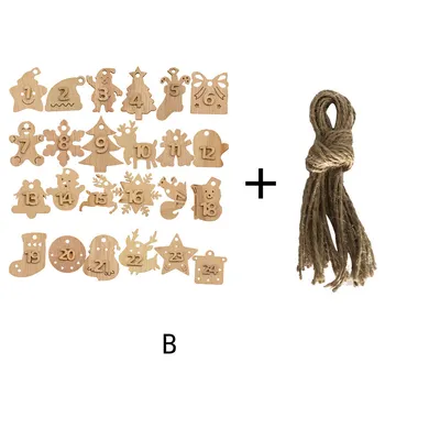 Digital Tag Holiday Gift Packaging Hollow Carving Listing Crafts Wood Decoration