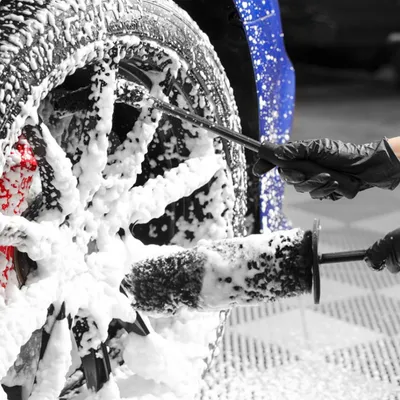 Wool Fiber Stick Brush For Automobile Wheel Hub
