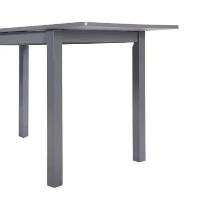 59 Extendable Dining Table, Modern House Dining Room Table For 4-8, Wooden Kitchen Table , Dining Room, Working Office, Home Living Room Furniture For Small Space, Dark Gray