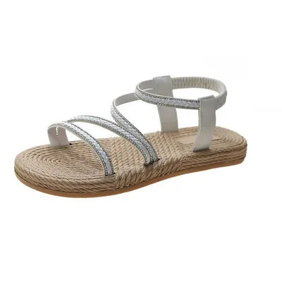 All-match straw beach shoes