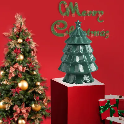 Christmas Tree Desktop Fireplace Christmas Home Decoration Heating Alcohol Fireplace