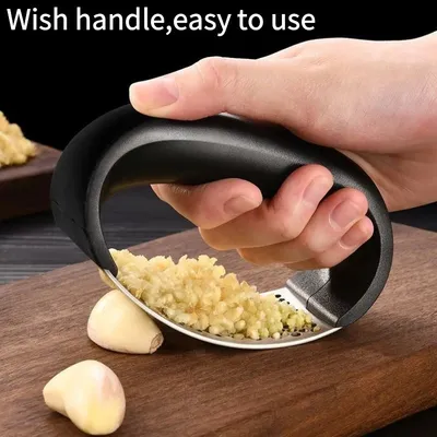 Stainless Steel Garlic Masher Garlic Press Household Manual Curve Fruit Vegetable Tools Kitchen Gadgets