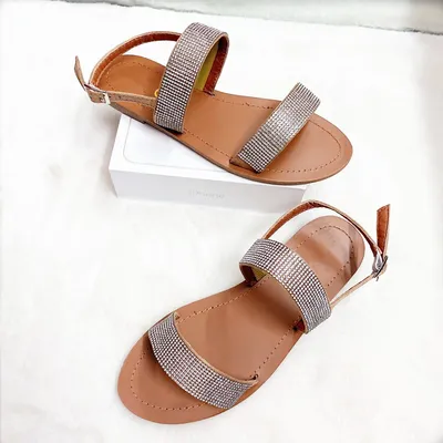 Diamond back bag slippers fashion sandals