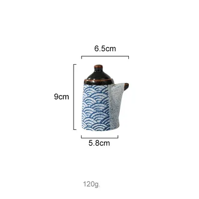 Japanese Style Ceramic Hefeng Seasoning Pot Set Restaurant Household