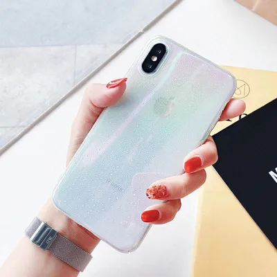 Gradient embossed raindrop phone case