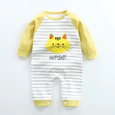Baby Romper Long Sleeve Cartoon Printing Spring Autumn